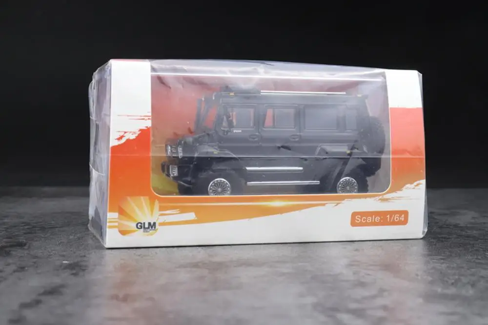 GLM 1/64 масштаб Mercedes Benz Unimog U5000 SUV черный 2012 литая модель автомобиля