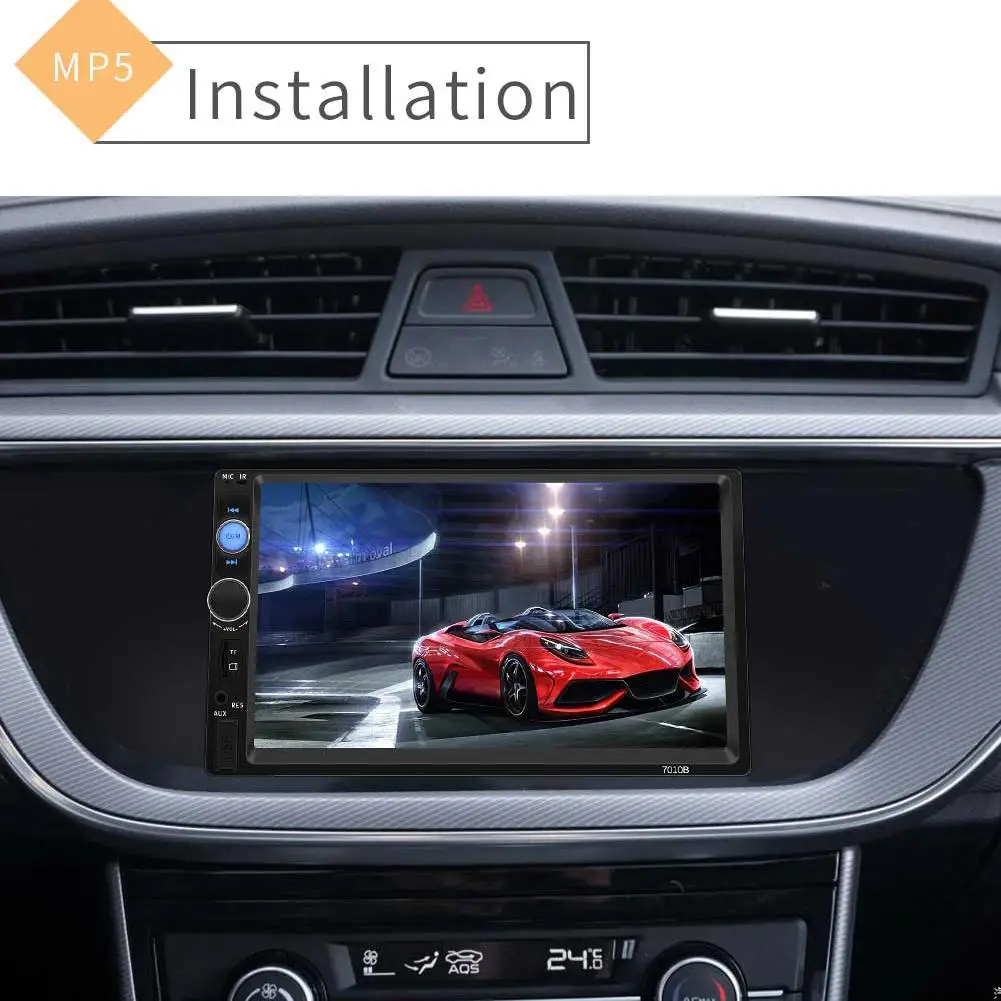 7-дюймовый автомобильный MP5-плеер Bluetooth универсальный авто аудио стерео FM-радио USB