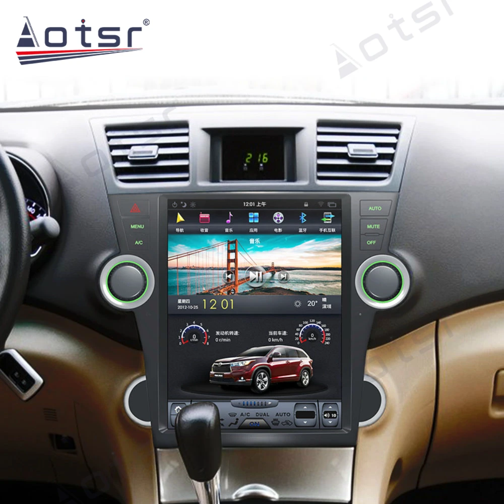 Aorts Tesla Style PX6 Android 9 0 4 + 64 ГБ Автомобильный Радио плеер GPS навигация HD Авто Стерео