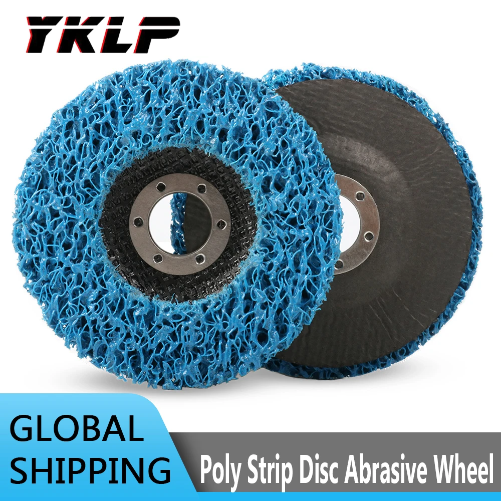 

115mm Poly Strip Disc Abrasive Wheel Paint Rust Remover Clean Grinding Wheels for Durable Angle Grinder Car Truck 115x22x12mm