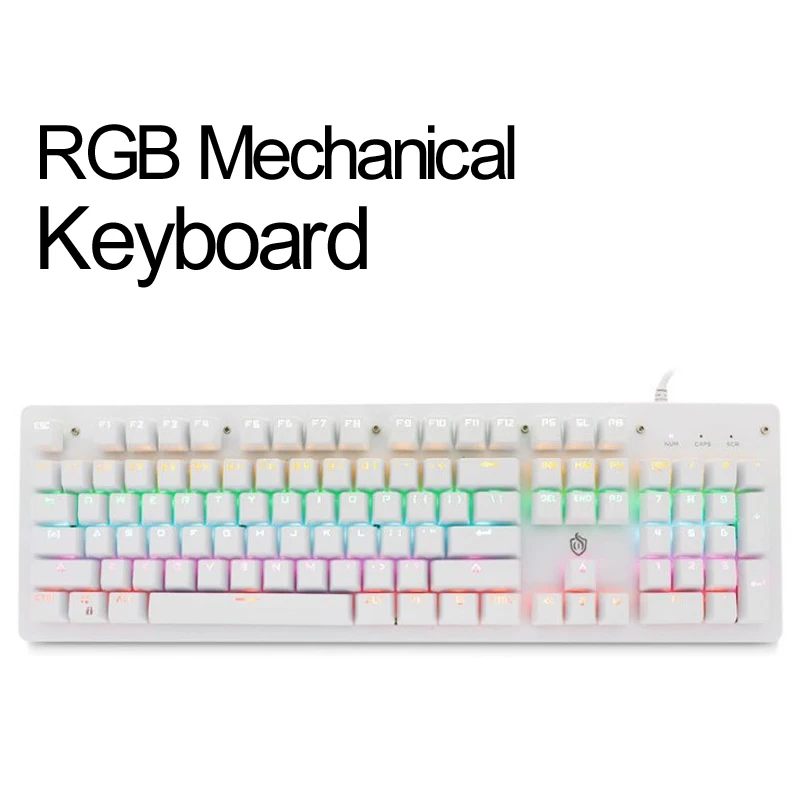 

Клавиатура Механическая Проводная с RGB-подсветкой, 104 клавиш