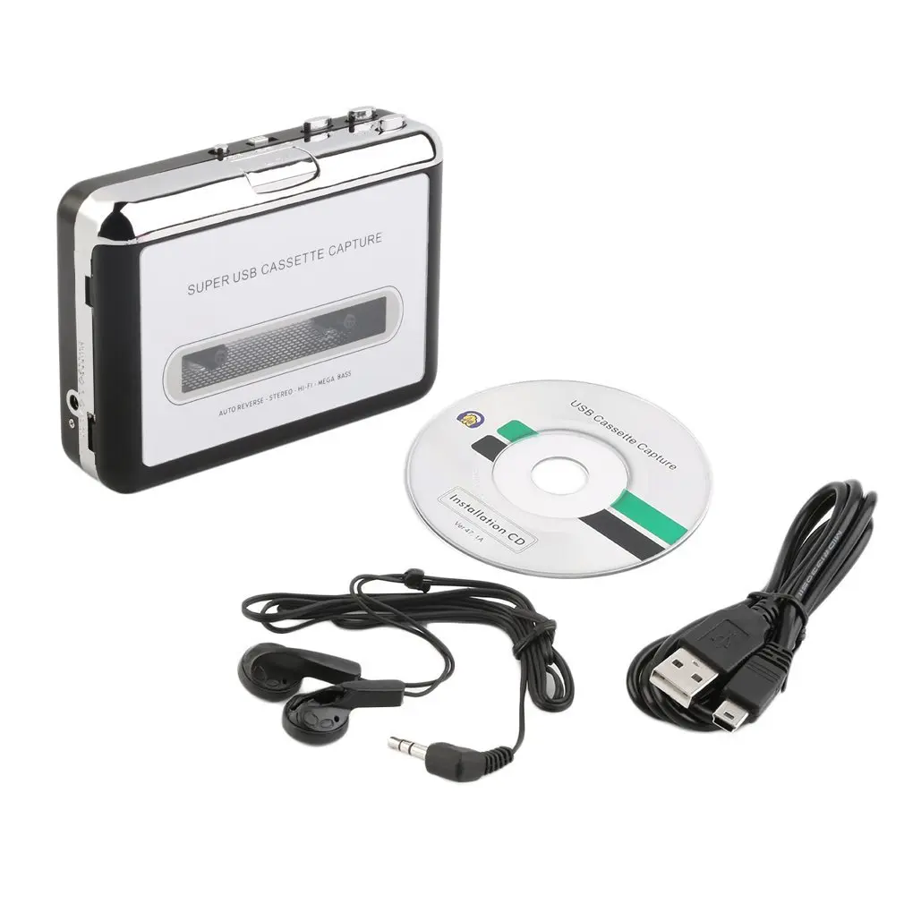 Лента к ПК Супер USB Cassette to MP3 конвертер захвата аудио музыкальный плеер