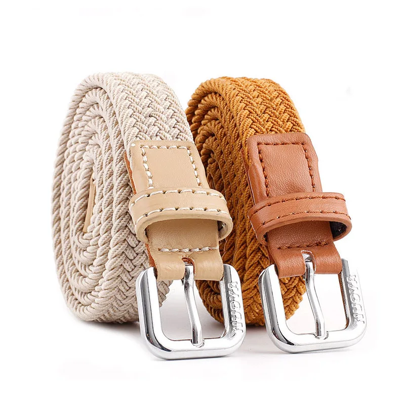 Новый дизайн модный женский плетеный ремень тканый тканевый с пряжкой на талии