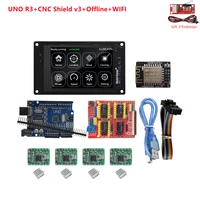 cnc shield v3 uno r3 expansion board control panel mks dlc tft35 display cnc offline controller for arduino diy starter kit