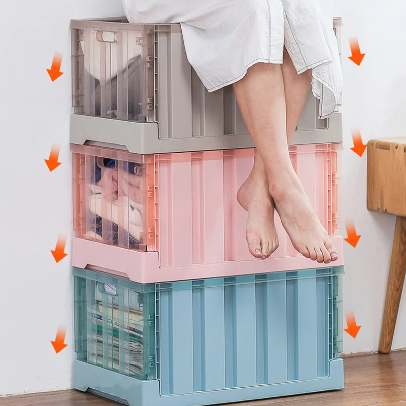 

Large Capacity Plastic Storage Box Sturdy Home Textile Storage Box Household Clothes Quilt Storage Box Cloth Folding Storage Box