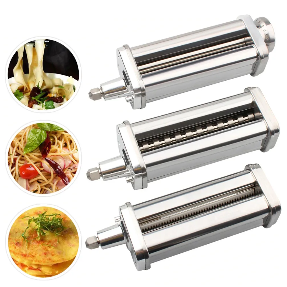 

Pasta Roller Cutter Set Kitchen Aid Stand Mixer Pasta Sheet Roller Spaghetti Cutter Fettuccine Cutter Pasta Maker Accessories