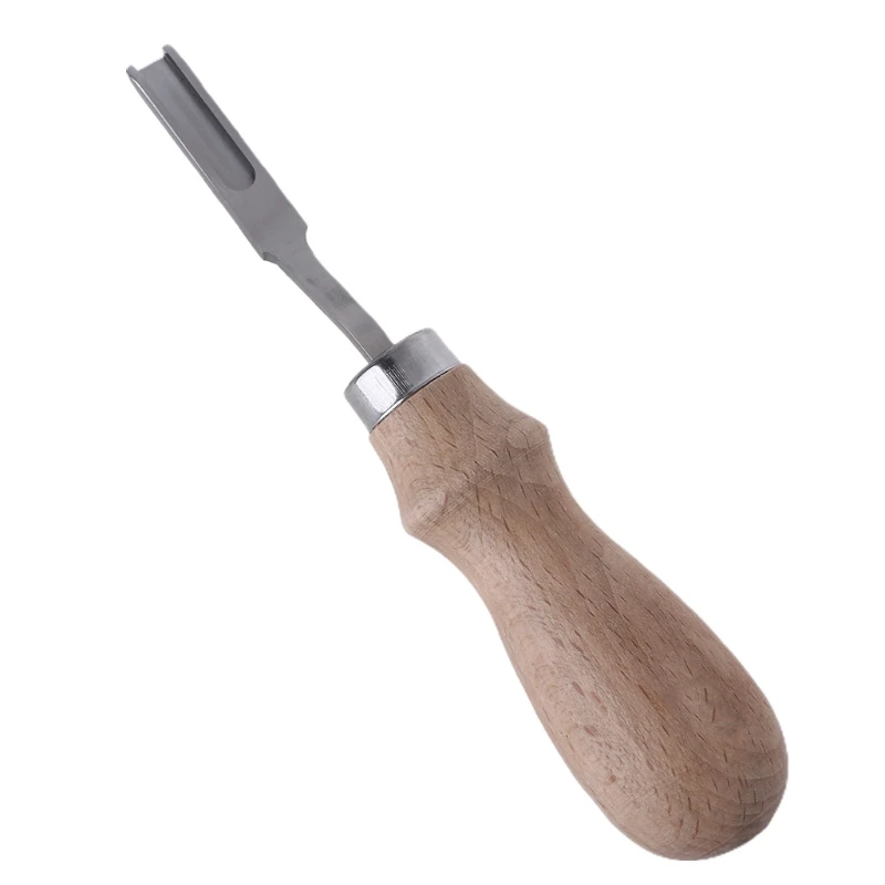 

MXLB Oblique Blade Wood Handle Leather Edge Skiving Beveler Craft Leather Edge Cutter