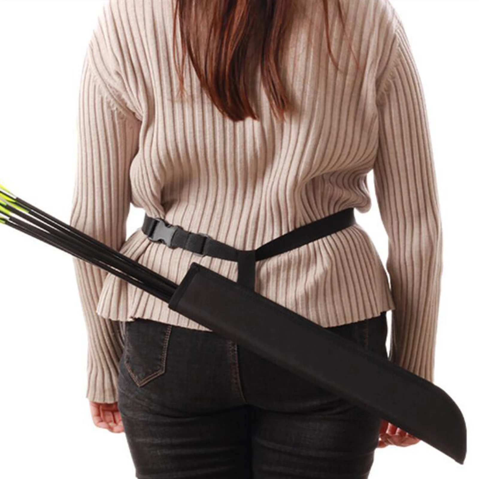 Портативный держатель для стрелы из лука и регулируемый ремень на плечо