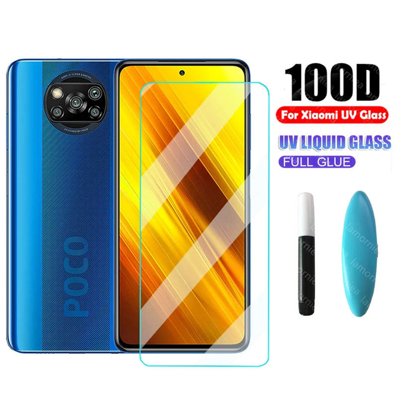 

Защитная пленка для экрана Xiaomi Poco X3 NFC, жидкое закаленное стекло для Xiaomi Pocophone X2 F2 Pro