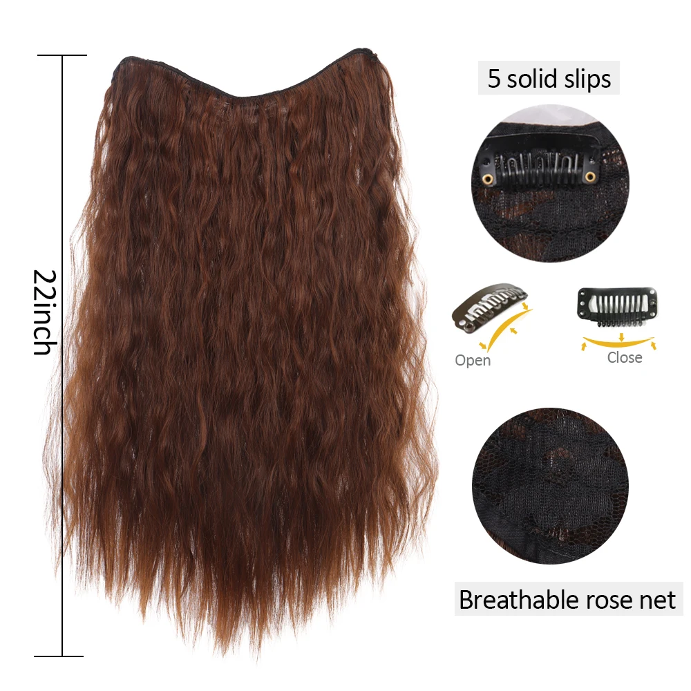 Женские аксессуары для волос WEILAI удлинитель с V образным вырезом синтетические