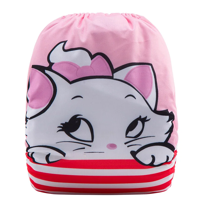Washable Anime Plastic Baby Diapers Reusable Parents Choice Bamboo Cat Cloth Diaper DY1 | Мать и ребенок