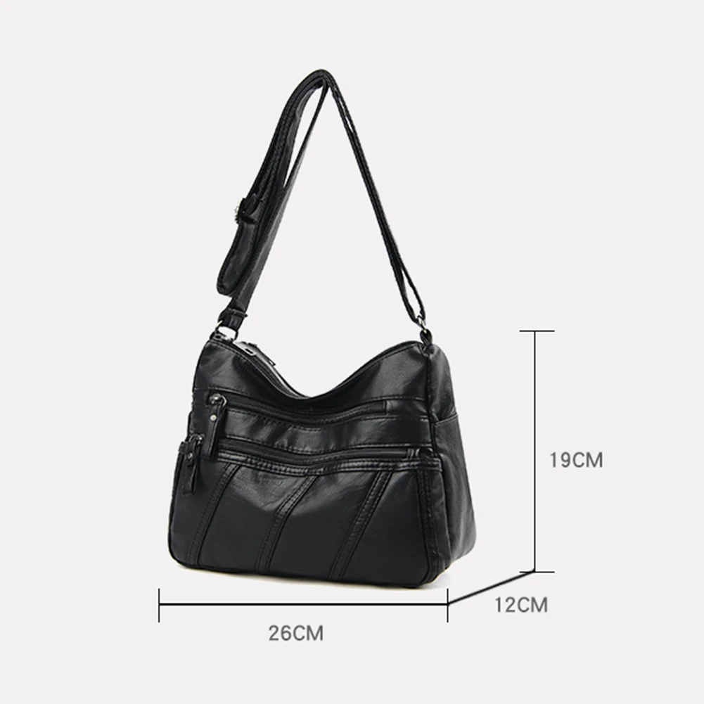 

Solid Color Shoulder Messenger Bag Fashion Simple PU Leather Hobos Crossbody Bags Women Handbags Totes Bags Clutch Bag