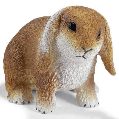 Lop rabbit Настоящий зоопарк, джунгли, Животные фермы, модель серии 2, петух, коза, утка, Выдра, детские развивающие игрушки для детей, подарок - Цвет: Lop rabbit