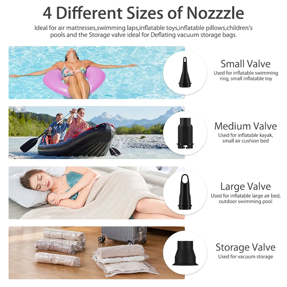 Электрический воздушный насос Reesibi BP6 вакуумный портативный Быстрый Насос для