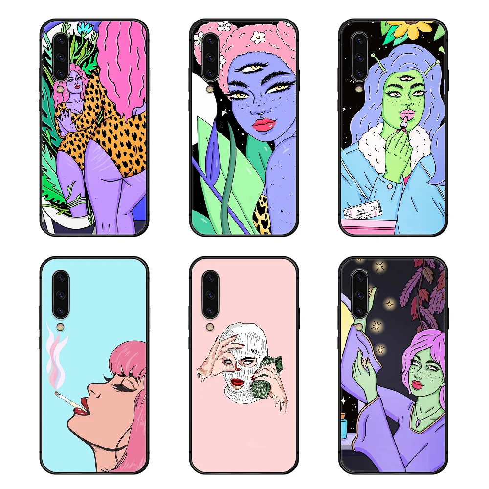 Чехол для телефона Bad girl Devil eye чехол Samsung Galaxy A10 A20 A30 E A40 A50 A51 A70 A71 J 5 6 7 8 S black prime