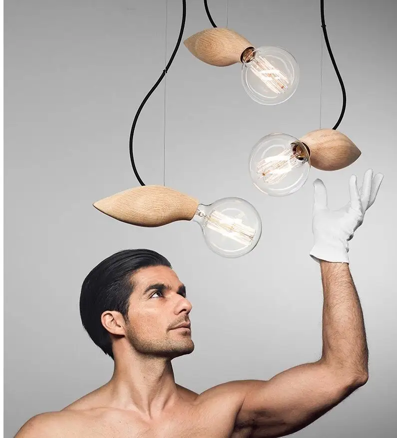 

Nordic chandelier creative personality chandelier LOFT art retro bar cafe restaurant solid wood art bee colony chandelier