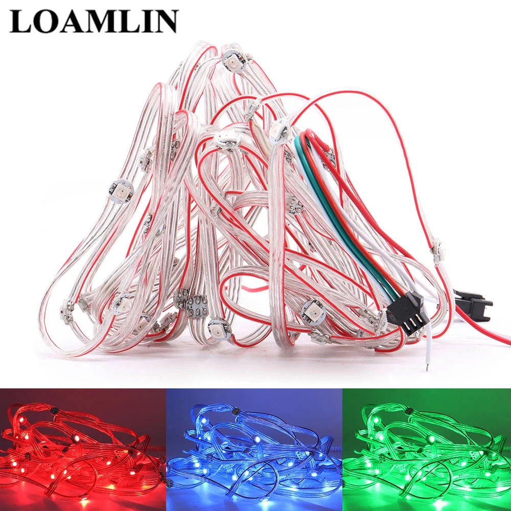 DC5V WS2812B 5050SMD предварительно смонтированный RGB пиксельный модуль гирлянды