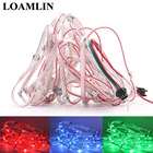 DC5V WS2812B 5050SMD предварительно смонтированный RGB, пиксельный модуль гирлянды светодиодные полосы WS2811 IC индивидуально адресуемых 50 светодиодов100 светодиодов