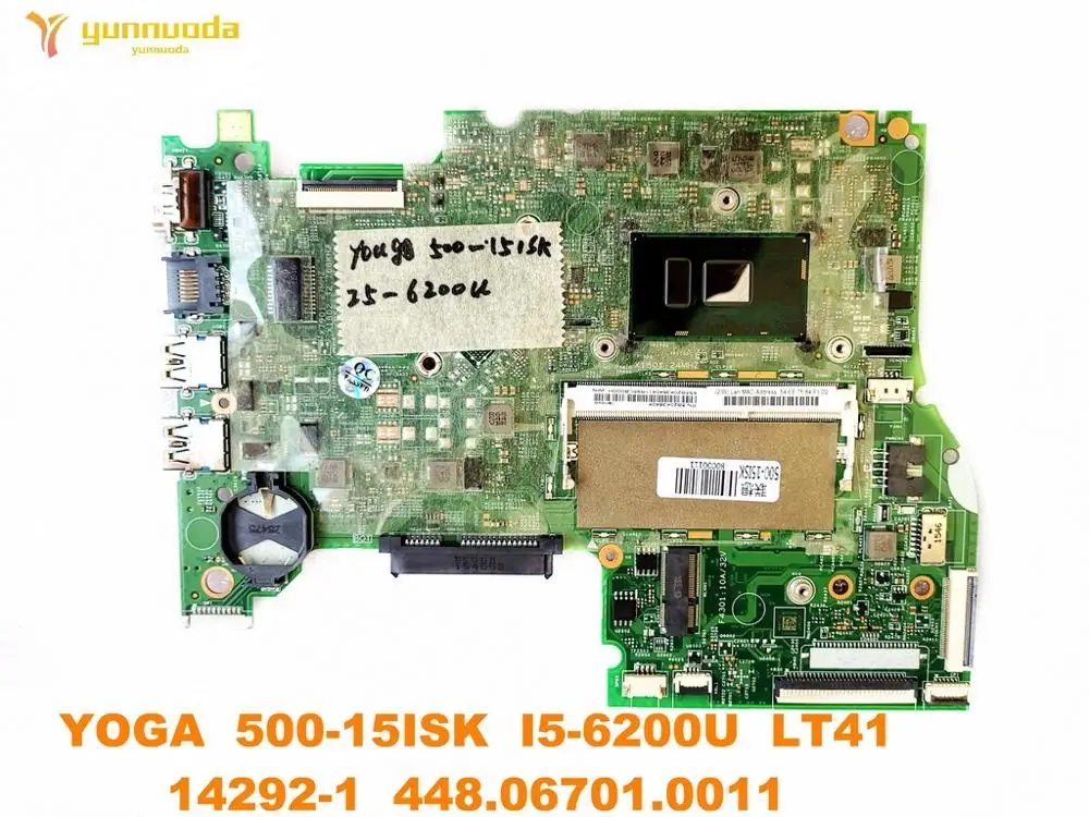 Оригинальная материнская плата для ноутбука Lenovo YOGA 500-15ISK I5-6200U LT41 14292-1 448.06701.0011