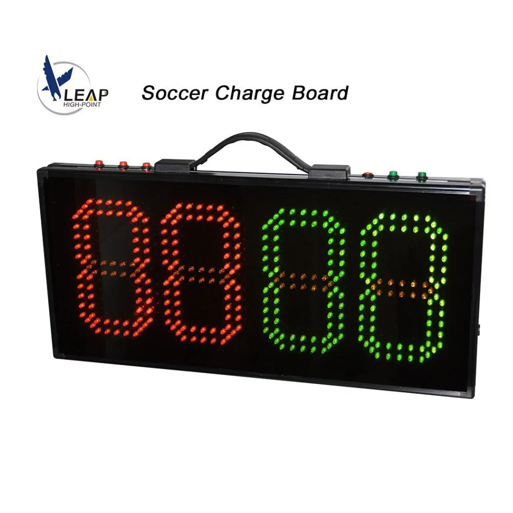 Soccer Substitution Board LED Football Game Injury Stop Time Display Boards Change Player One-Side Sports Referee Equipment