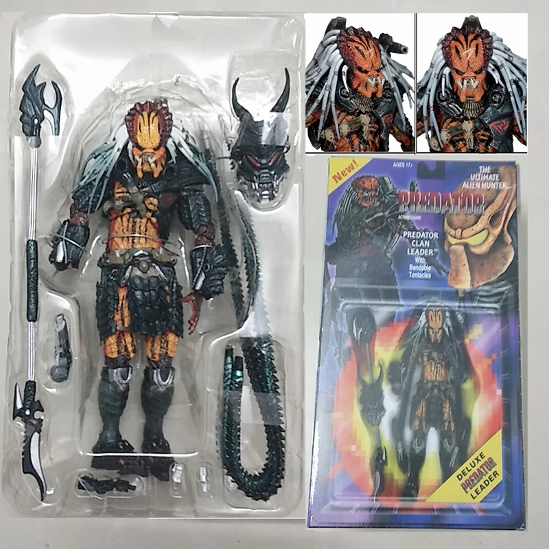 NECA Predator Kenner Leader Clan Chief 18 см фигурка Коллекционная игрушка Подарки