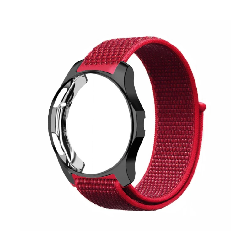 Lerxiuer gear S3 Frontier Band+ чехол для samsung Galaxy watch 46 мм 42 мм ремешок 20 мм 22 мм ремешок для часов нейлоновый браслет аксессуары - Цвет ремешка: A28