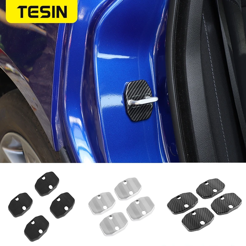 

TESIN Car Universal Door Lock Protective Cover for Dodge Charger 2010-2020 Car Door Lock Covers Protection Trim for Dodge Ram