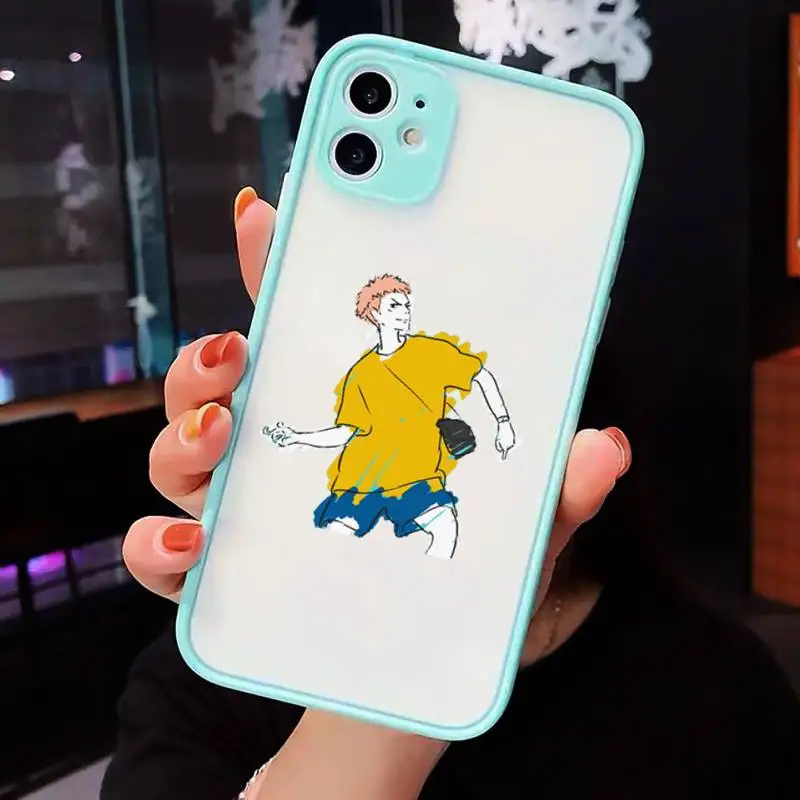 

Jujutsu Kaisen 2 Phone Case For iPhone 12 11 Mini Pro XR XS Max 7 8 Plus X Matte transparent blue Back Cover