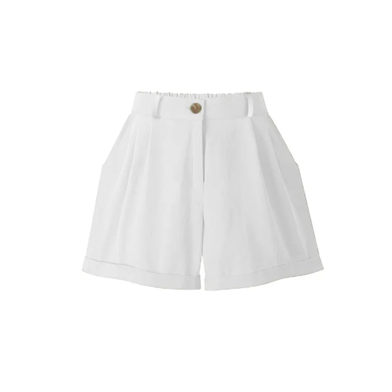 

Shorts For Women High Waist Loose Summer Multiple Colors Plus Size Zipper Short Femme 6xl 7xl