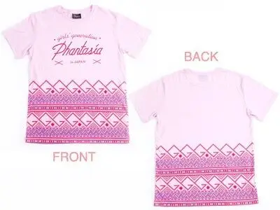 Футболка с короткими рукавами для девочек из коллекции Kpop SNSD Phantasia in Japan YOONA YURI JESSICA SOOYOUNG TAEYEOM HYOYEON SEOHYUN SUNNY - Цвет: Розовый