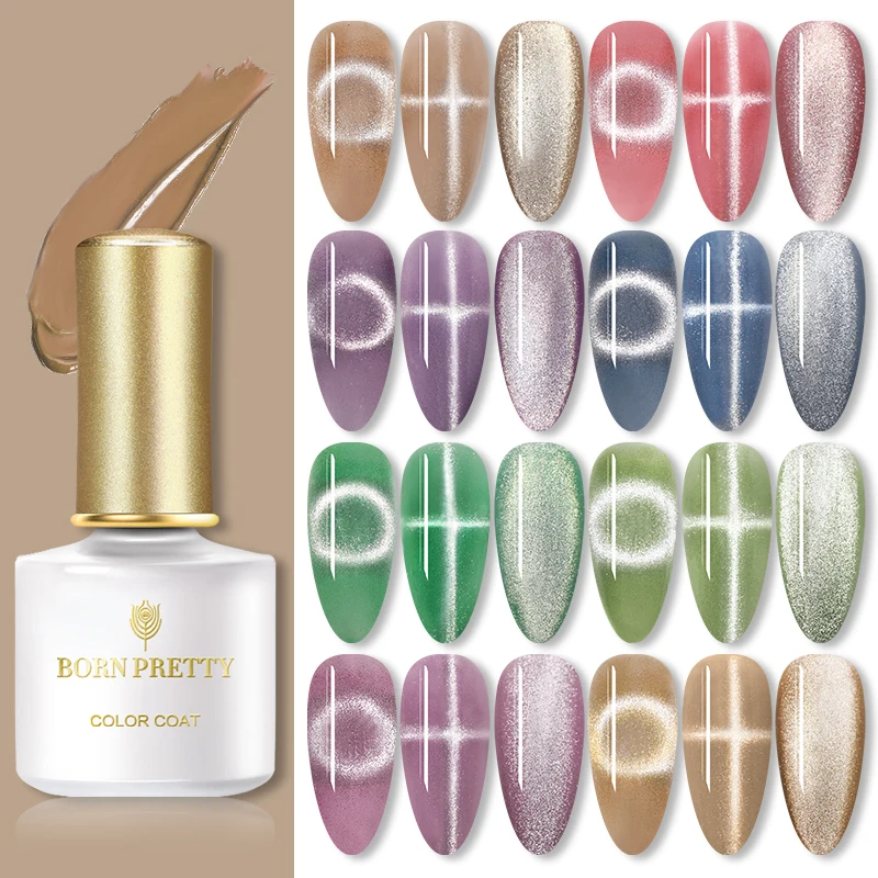 Магнитный Гель лак BORN PRETTY 6 мл/10 мл полупрозрачный для ногтей УФ лампы магнитный