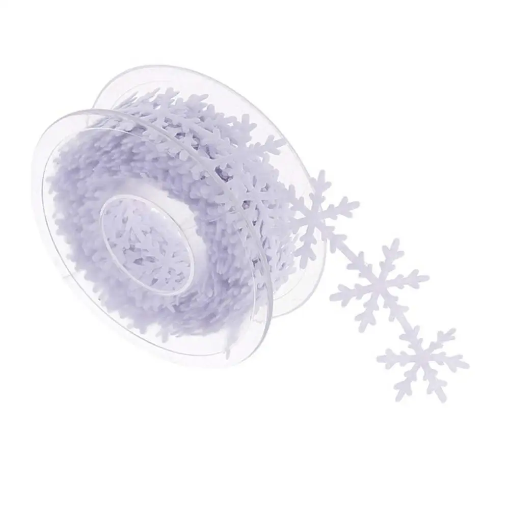 5 м Рождественская Снежинка лента в форме листьев Нетканая ткань украшение