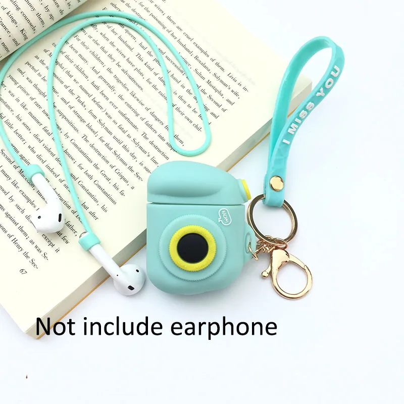 15-XiangJi-green Чехол для Apple AirPods i11 i13 i10 TWS Крышка для наушников корпусы гарнитурные с брелок для AirPods iX i12 зарядная коробка - Цвет: 15-XiangJi-green