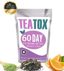 Mulittea 60 дней, Детокс, чайные пакеты, питьевой очиститель для двойного тока, здоровая жиросжигатель, потеря веса для мужчин и женщин, продукт для похудения плоского живота