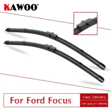 KAWOO для Ford для Focus MK2(хэтчбек/вагон/седан) MK3(хэтчбек) автомобиля мягкие резиновые стеклоочистители Лезвия модель год с 2004 до