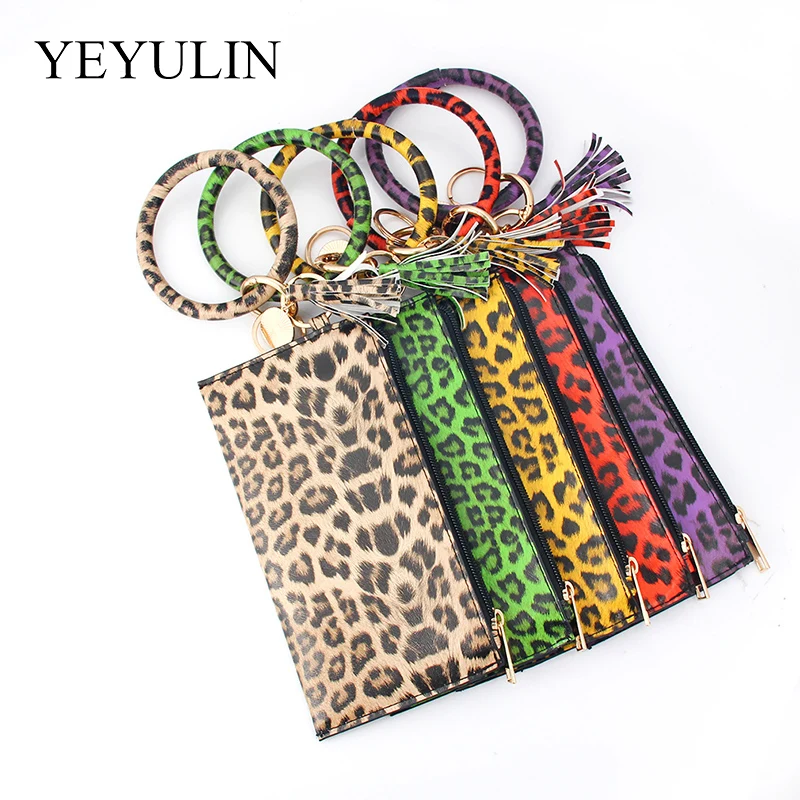 2020 новый брелок сумка для карт женщин и мужчин Леопардовый кошелек из змеиной