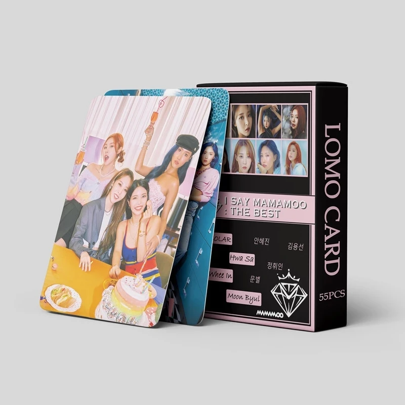 

55 шт./лот Kpop Mamamoo Lomo карточки, новый альбом I SAY : MAMAMOO лучшие фотокарточки для коллекции поклонников, высокое качество, HD фото карточки
