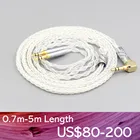 LN006992 99% чистый серебристый 8-жильный кабель для наушников KENNERTON GJALLARHORN MAGNI M-12s JORD