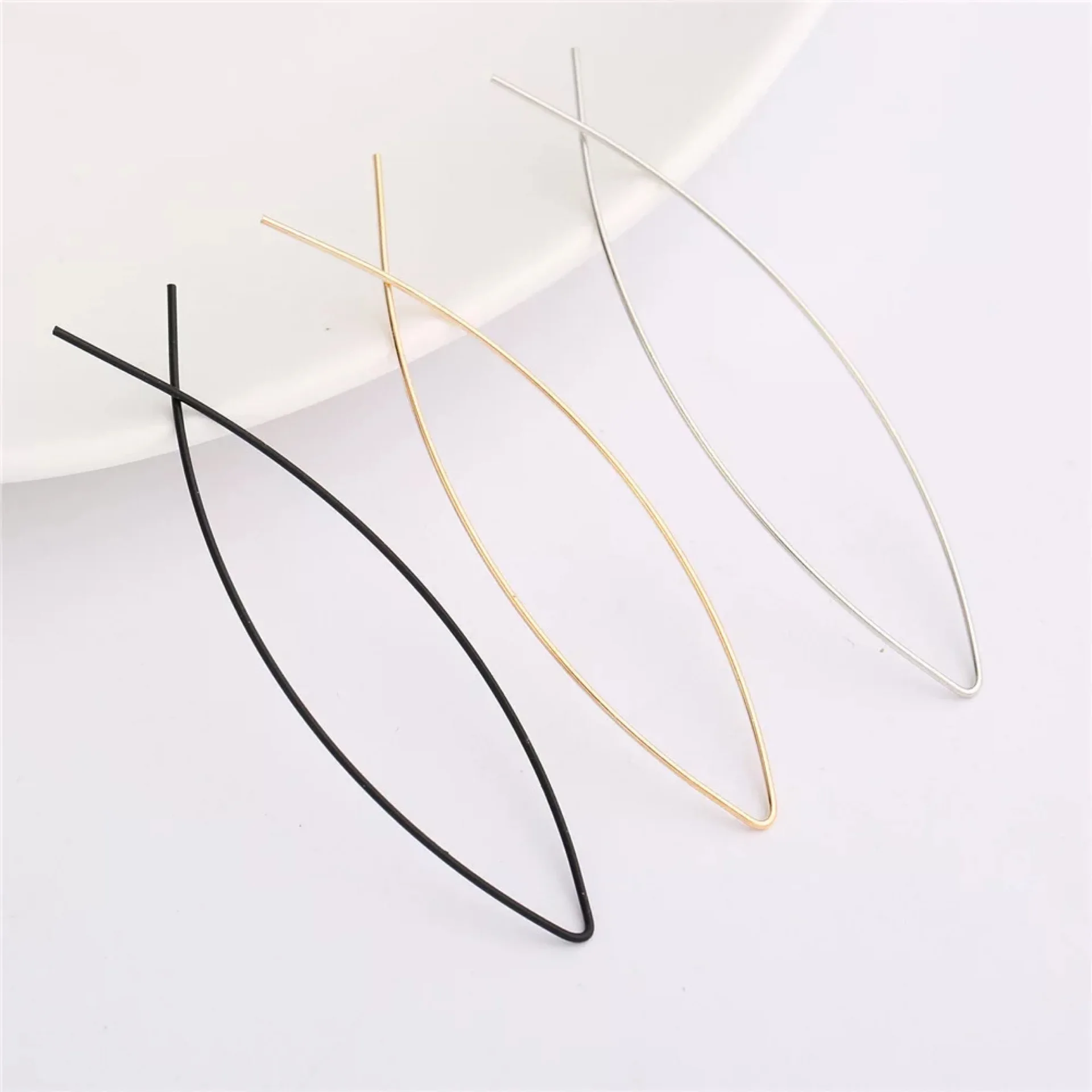

New fashion simple earrings jewelry abstract art fish line earrings handmade earrings geometric earrings for Women
