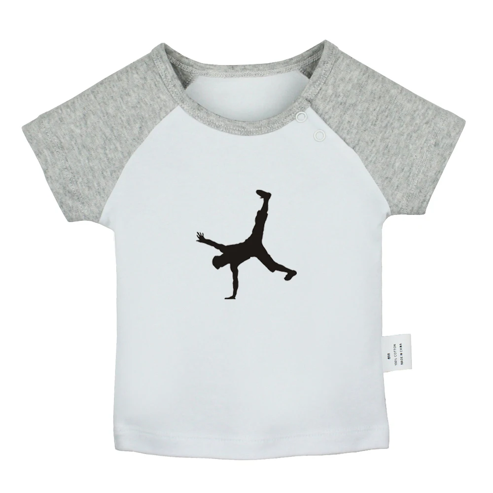 Стильные уличные футболки для новорожденных в стиле хип-хоп с изображением