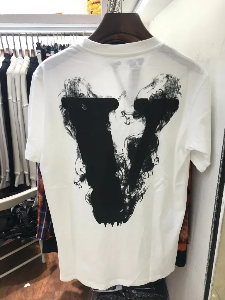 69s vlone уличная мода бренд ретро картина маслом граффити стрела печать буквы