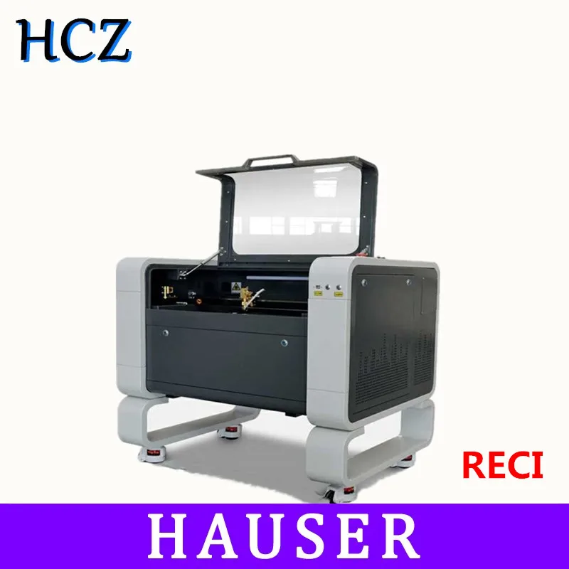 HCZ W2 100 Вт CO2 лазерный гравер резка 4060/6040 мощность Ruida 6442S Поддержка русского языка