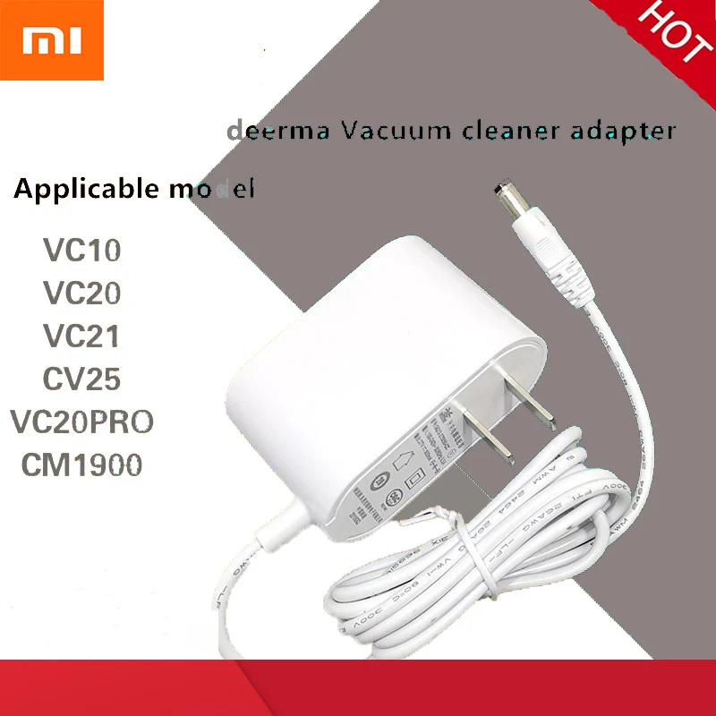 

Новинка, зарядное устройство Xiaomi vc10 2025 cm1900, кабель питания Demodex, адаптер Xiaomi deerma, аксессуары для беспроводного очистителя