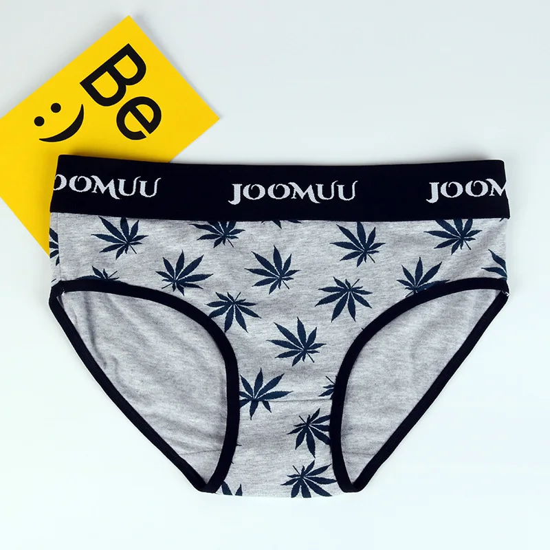 Трусы-боксеры HaleyChan 3 шт./упаковка хлопковые с принтом листьев | Женская одежда