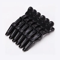 6pcslot hair section clips plastic hair clip hairdressing clamps claw grip cutting barbers for salon hair styling accessories
