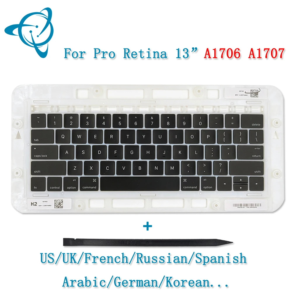 

ShenYan A1706 A1707 Keyboard Keys Keycap for Apple Macbook Pro Retina 13" 15" Laptop A1706 A1707 Key Cap 2016 2017