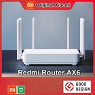 Новый роутер Xiaomi Redmi AX6 Wi-Fi 6 6-ядерный 512M сетка памяти IoT 6 усилитель сигнала 2,4G 5 ГГц 2 + 4 PA автоматически адаптированный двухдиапазонный OFDMA