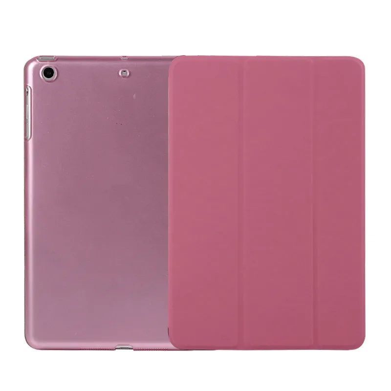 Розовый Для Apple iPad 9,7 дюймов& спящий Wakup ультратонкий кожаный смарт-чехол для iPad A1822 A1823 A1893 - Цвет: Розовый