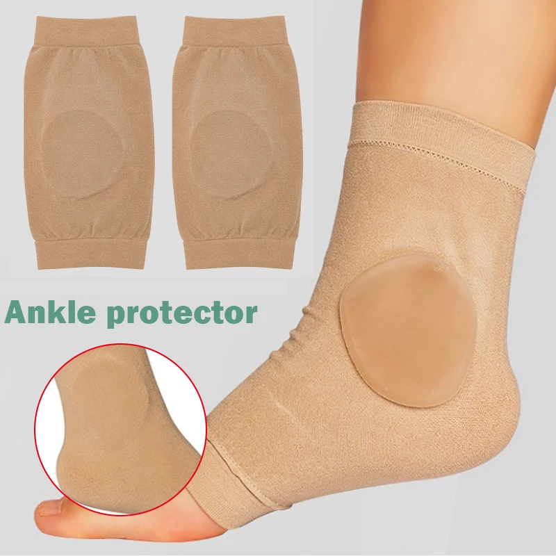 

1 pair of Ankle Bone Protection Socks Malleolar Sleeves with Gel Pads for Boots/Skates/Splints/Braces SK88