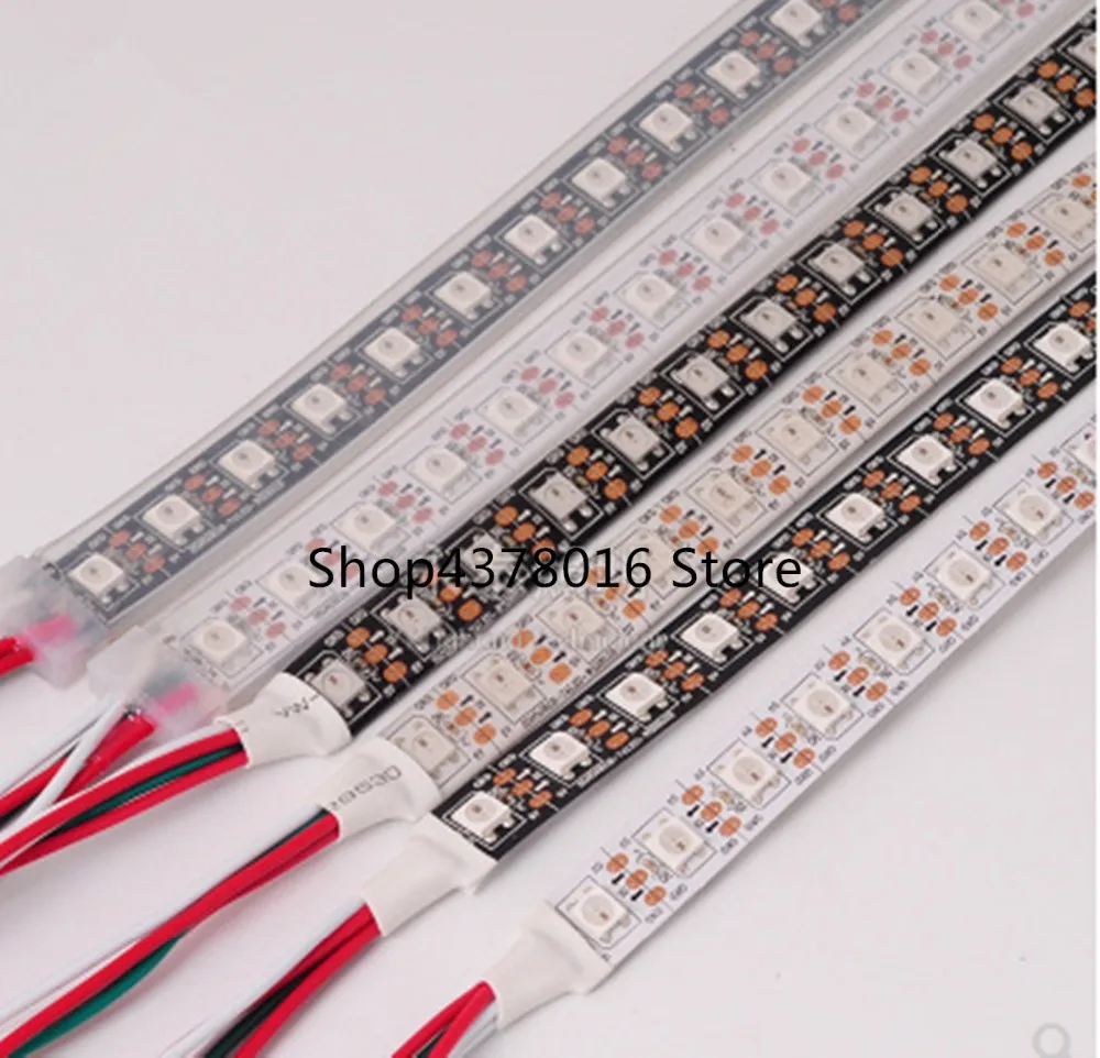 Светодиодная лента WS2812B 5050 RGB 5 м 150 светодиодов 300 30 светодиодов/м индивидуально